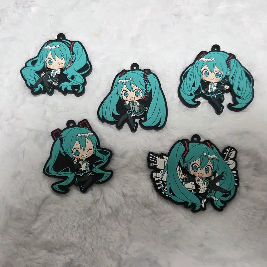 [BUNJANG] Hatsune Miku 16th Anniversary Rubber Strap Bundle Set / 하츠네 미쿠 16주년 러버스트랩 일괄