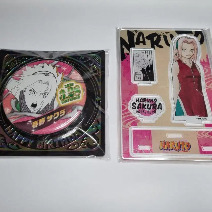 [BUNJANG] Naruto Sakura Birthday Can Badge Bundle Set / 일괄) 나루토 사쿠라 생일 캔뱃지 판매 양도 2025