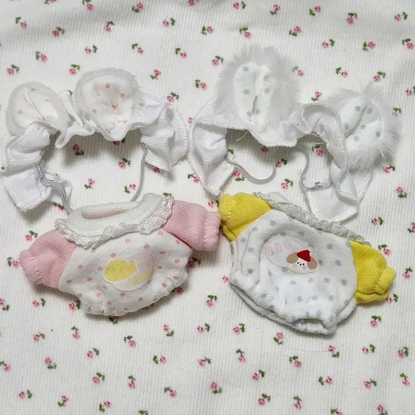 [BUNJANG] Byeoljipung Rompers 10cm Doll Clothes Bundle Set / 별지붕 롬퍼스 10cm 솜인형옷 일괄