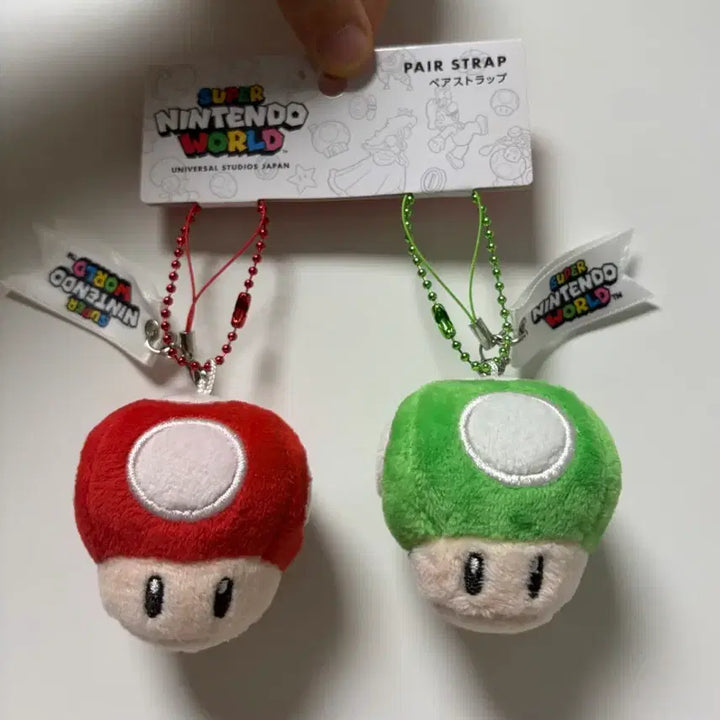 [BUNJANG] Universal Studios Japan Super Mario Mushroom Keychain Plush / USJ 유니버셜 슈퍼마리오 버섯 키링 인형