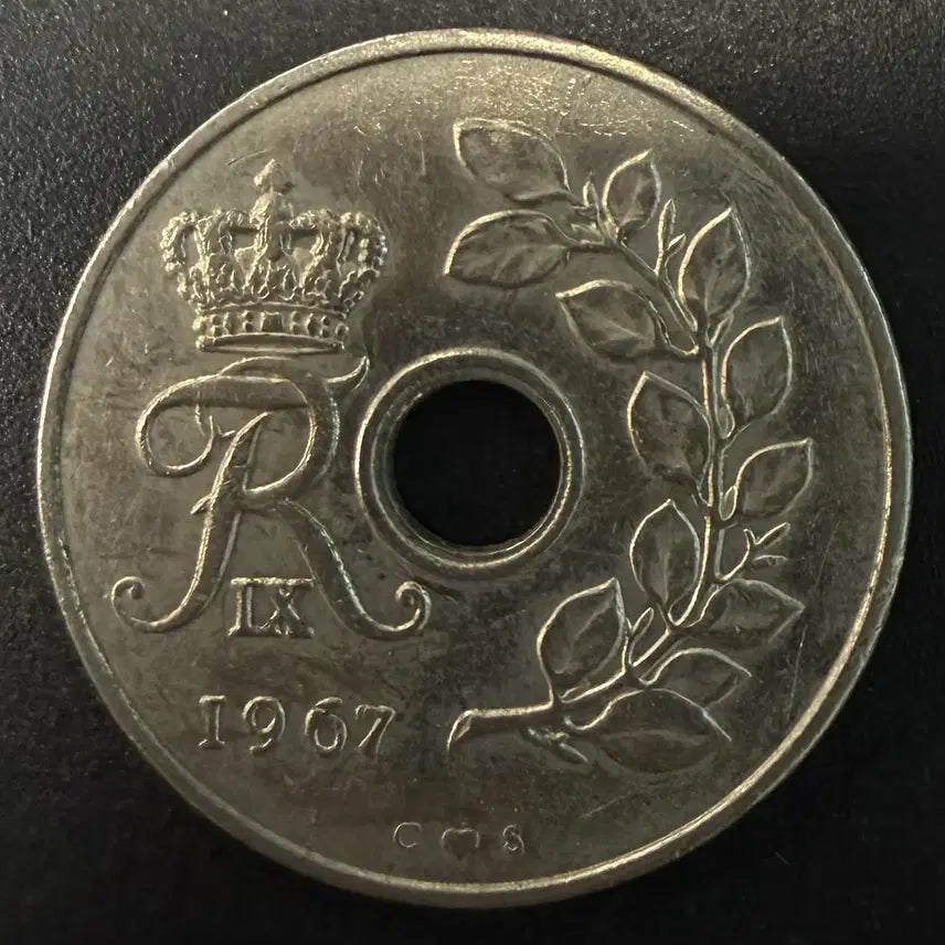 [BUNJANG] 1967 Denmark 25 Ore Coin / 1967년 덴마크 25외레 동전 w1599