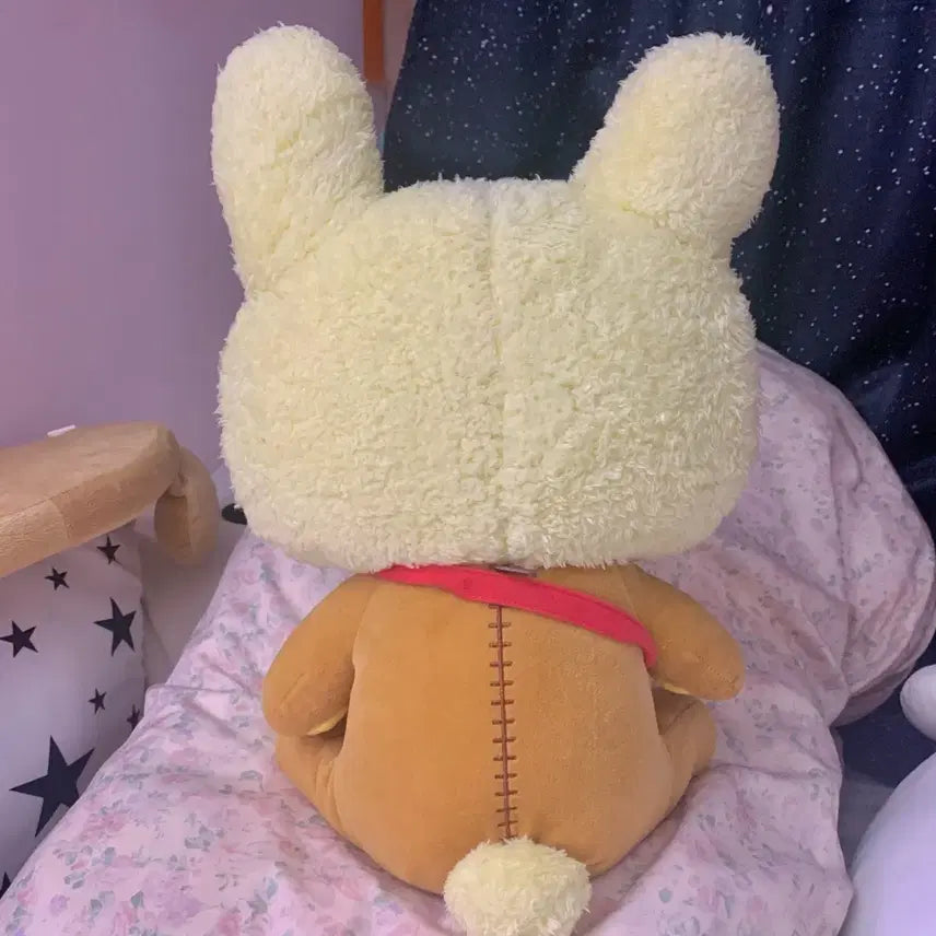 [BUNJANG] Usagi Rilakkuma Strawberry Crossbody Large Plush Doll XL / 우사기 리락쿠마 딸기 크로스백 XL 대형 인형