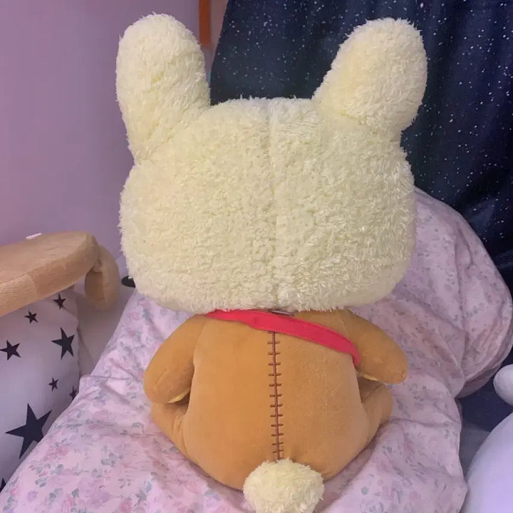 [BUNJANG] Usagi Rilakkuma Strawberry Crossbody Large Plush Doll XL / 우사기 리락쿠마 딸기 크로스백 XL 대형 인형