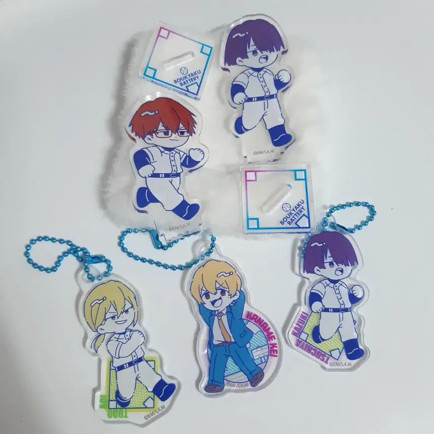 [BUNJANG] Mangak battery Acrylic Stand &amp; Keyring Bundle Set / 망각배터리 다이소 아크릴 스탠드, 키링 일괄