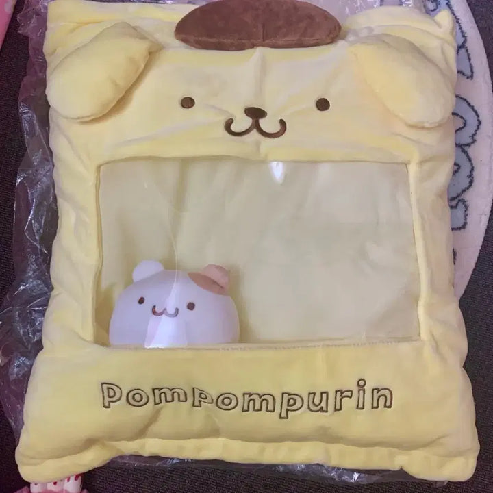 [BUNJANG] Manmaru Pompompurin Friends Cushion Ita Bag Large Plush / 레어) 만마루 폼폼푸린 프렌즈 쿠션 이타백 대형 인형