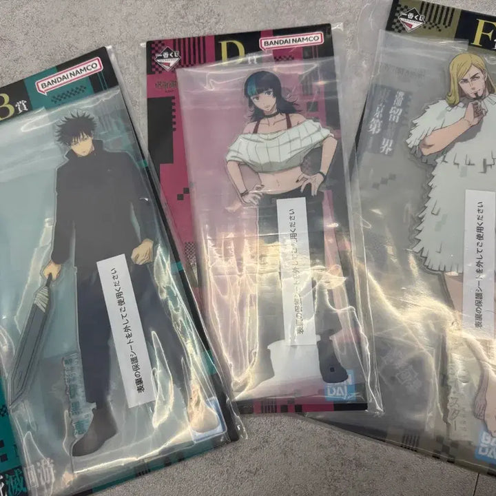 [BUNJANG] Jujutsu Kaisen Shibuya Incident Arc Acrylic Stand Bundle Set / 주술회전 사멸회유 아크릴 스탠드 B.D.F 일괄