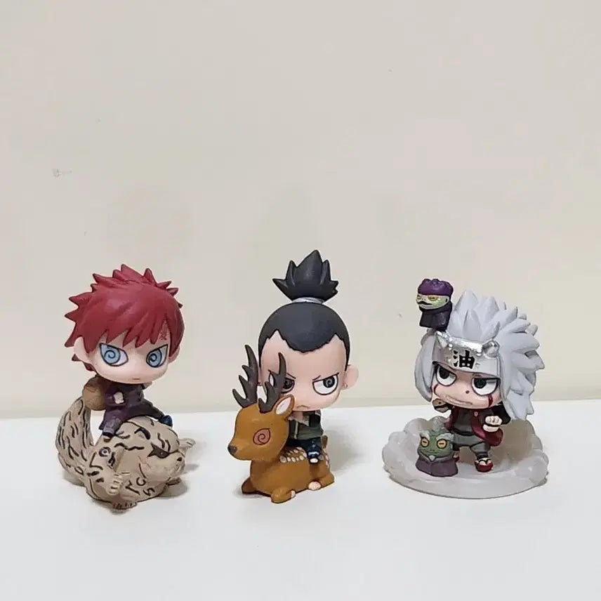 [BUNJANG] Naruto Puchi Chara Gaara, Shikamaru, Jiraiya Figure Set / 나루토 푸치캐러 가아라, 시카마루 지라이야