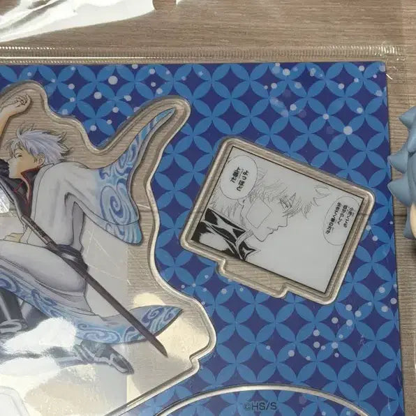 [BUNJANG] Gintama Gintoki Acrylic Stand &amp; Famous Scene Can Badge Set / 은혼 긴토키 중프샵 디오라마 아크릴 스탠드 및 명장면 캔뱃지