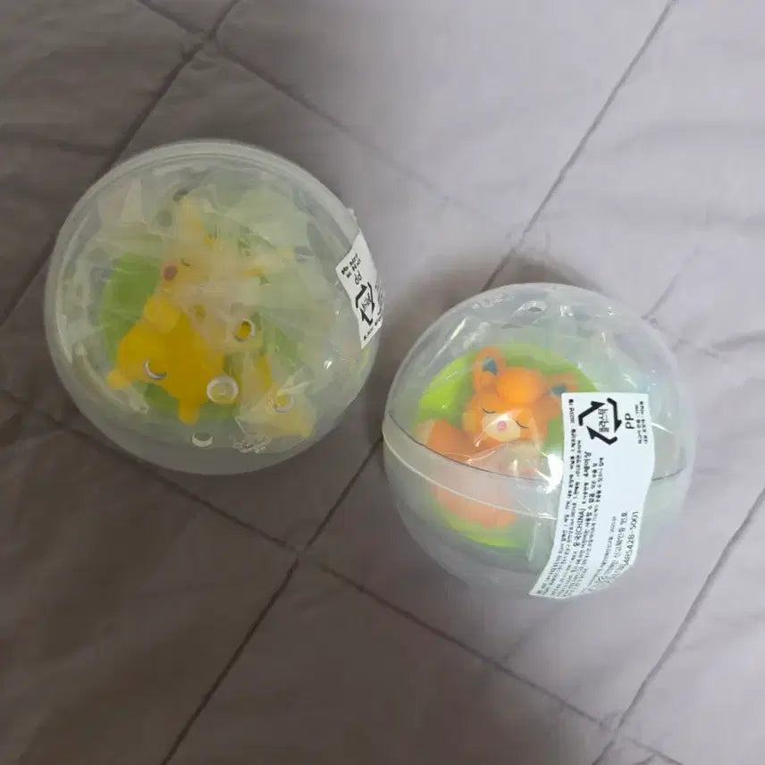 [BUNJANG] Pokemon Center Sleeping Time Pikachu &amp; Pammo 2 Types Gacha Figures (Sealed) / 포켓몬스터 두둥실 힐링타임 피카츄 빠모 2종 가챠 미개봉 판매