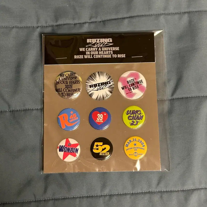 [BUNJANG] RIIZE Rising Wild Concert Badge Pin Button (Sealed) / 미개봉) 라이즈 콘서트 뱃지 핀버튼 라이징 라우드