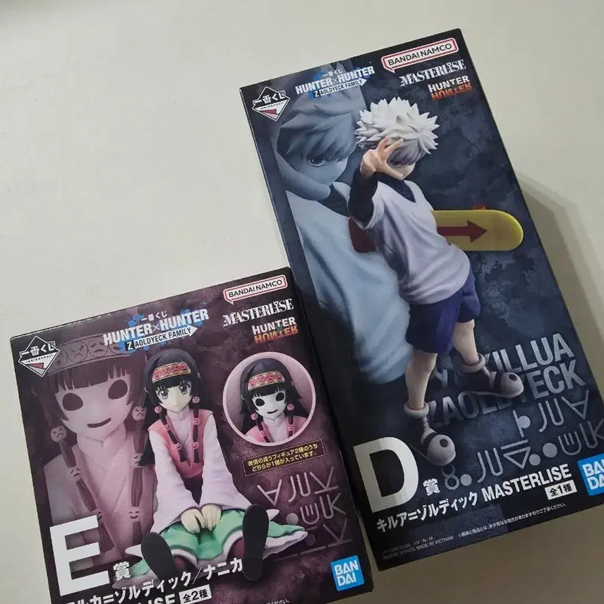 [BUNJANG] Hunter x Hunter Zoldyck Family Kuji Kilua D Prize, E Prize Bundle Set (Sealed) / 헌터헌터 조르딕가 쿠지 키르아 D상, E상 미개봉 일괄(판매 또는 교환)