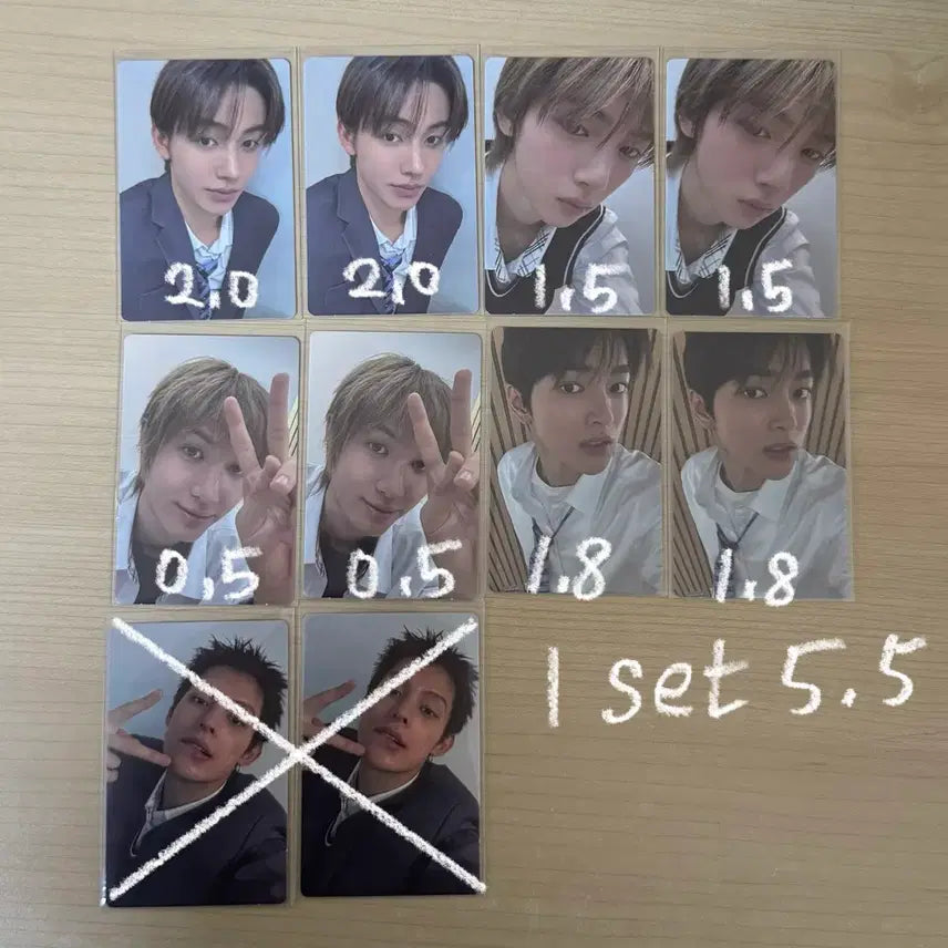[BUNJANG] M2U Martz Hyunsung Martin James Gunho Johoon School Uniform Photocard / 코르티스 엠투유 포카 양도 성현 마틴 제임스 건호 주훈 교복포카