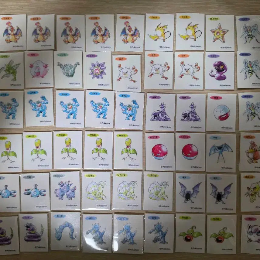 [BUNJANG] Pokemon Artwork Ttibusil Set / (사진수정/수정-4) [30주년]포켓몬 아트워크 띠부씰