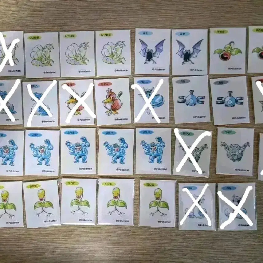 [BUNJANG] Pokemon Artwork Ttibusil Set / (사진수정/수정-4) [30주년]포켓몬 아트워크 띠부씰
