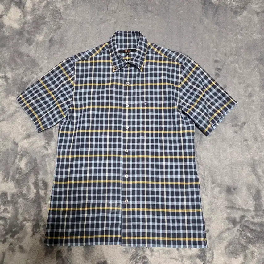 [BUNJANG] Daks Check Short Sleeve Shirt / (95)닥스 체크 반팔 셔츠
