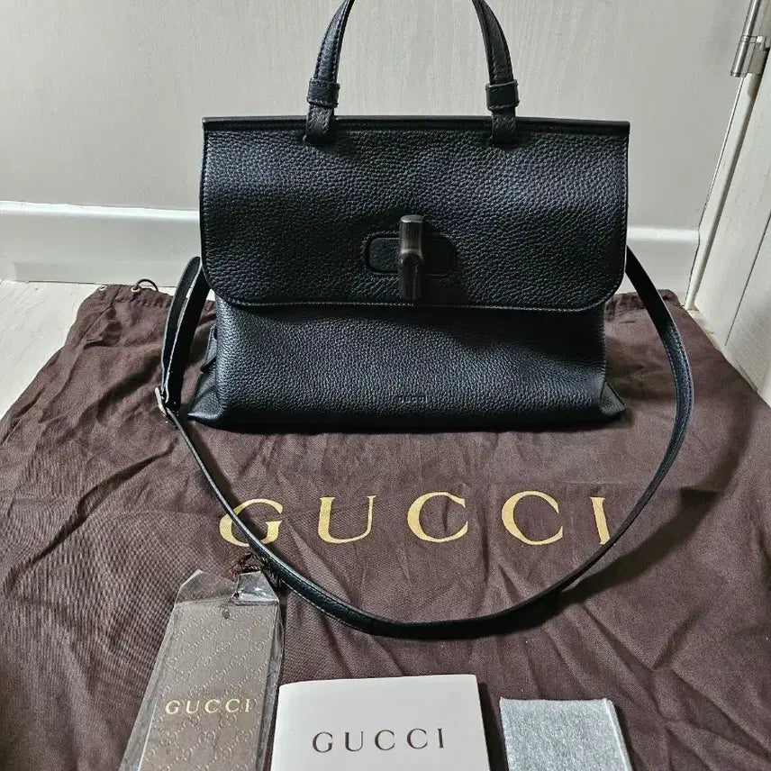 [BUNJANG] Gucci Black Bamboo Tote Bag / 정품) 구찌 블랙 뱀부 토트백 (매장가 265만원)