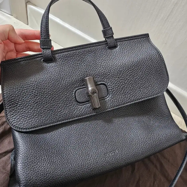 [BUNJANG] Gucci Black Bamboo Tote Bag / 정품) 구찌 블랙 뱀부 토트백 (매장가 265만원)