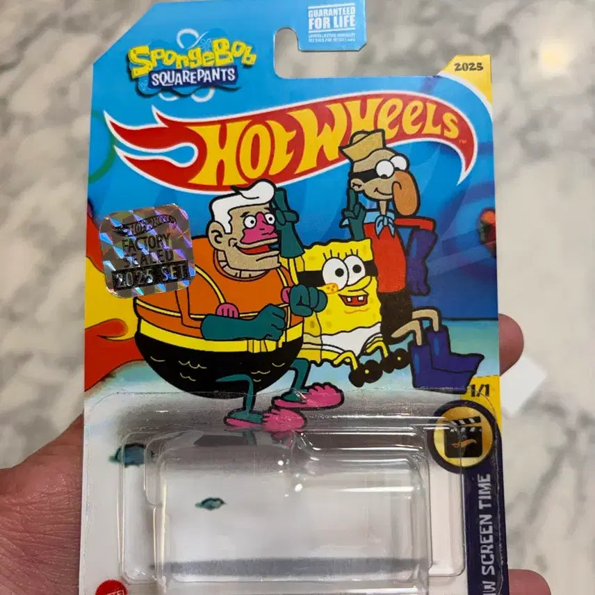 [BUNJANG] SpongeBob SquarePants Transparent Boat Hot Wheels Custom Model / 희귀) 핫휠 투명보트