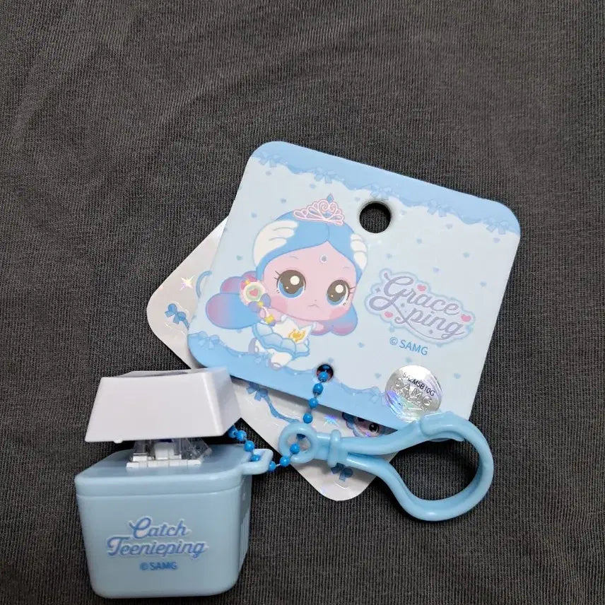 [BUNJANG] Catch Teenieping Sapoonping Keycap Keychain with Stickers / 캐치 티니핑 나만의 스티커 꾸미기 키캡 키링 사뿐핑 새상품