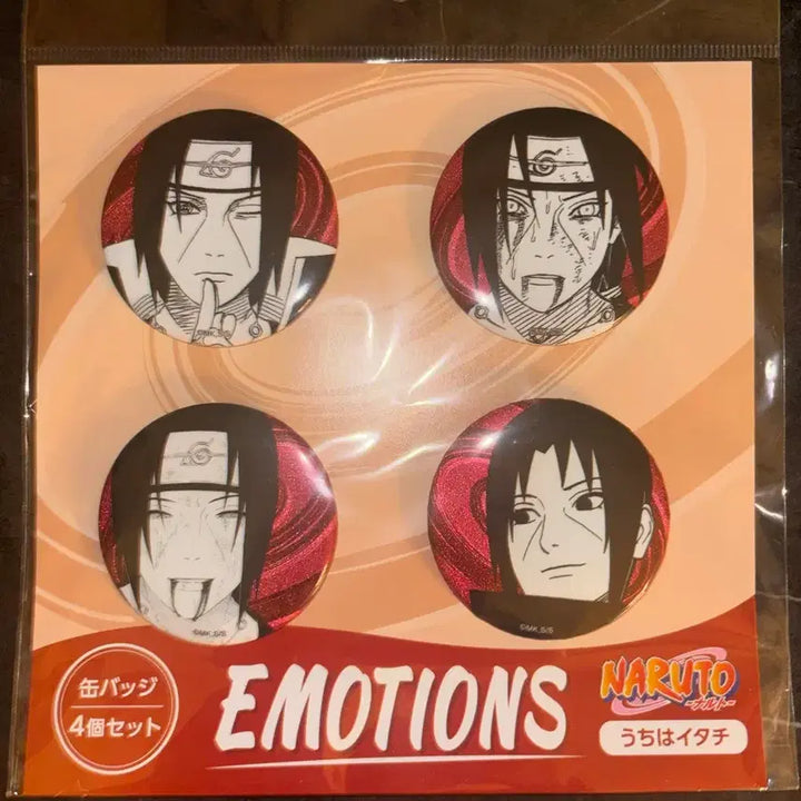 [BUNJANG] Jump Shop Naruto Itachi Emotion Can Badge (Sealed) / 점프샵 나루토 이타치 이모션 캔뱃지 미개봉
