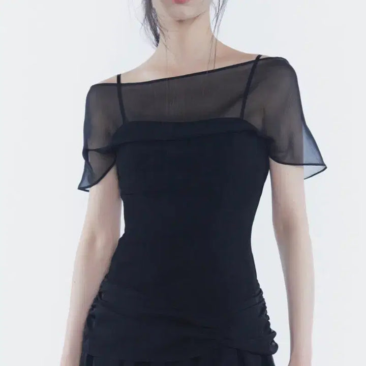 [BUNJANG] Pain Or Pleasure MERRY CHIFFON DRESS Black / 페인오어플레져 MERRY CHIFFON DRESS black