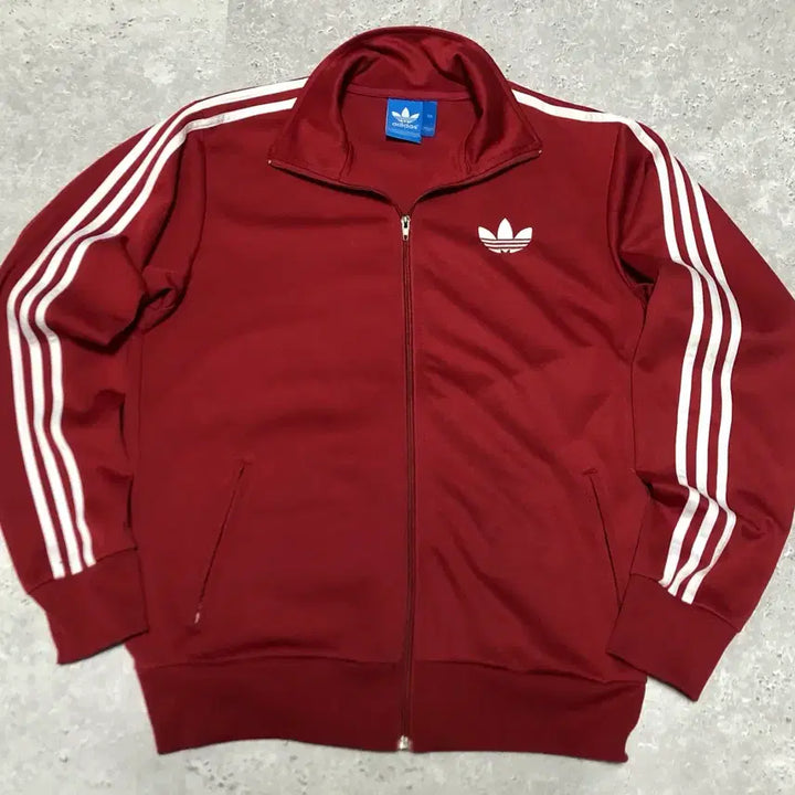 [BUNJANG] Adidas Firebird Track Jacket Burgundy / 아디다스 파이어버드 져지 버건디 삼선 트랙탑 자켓