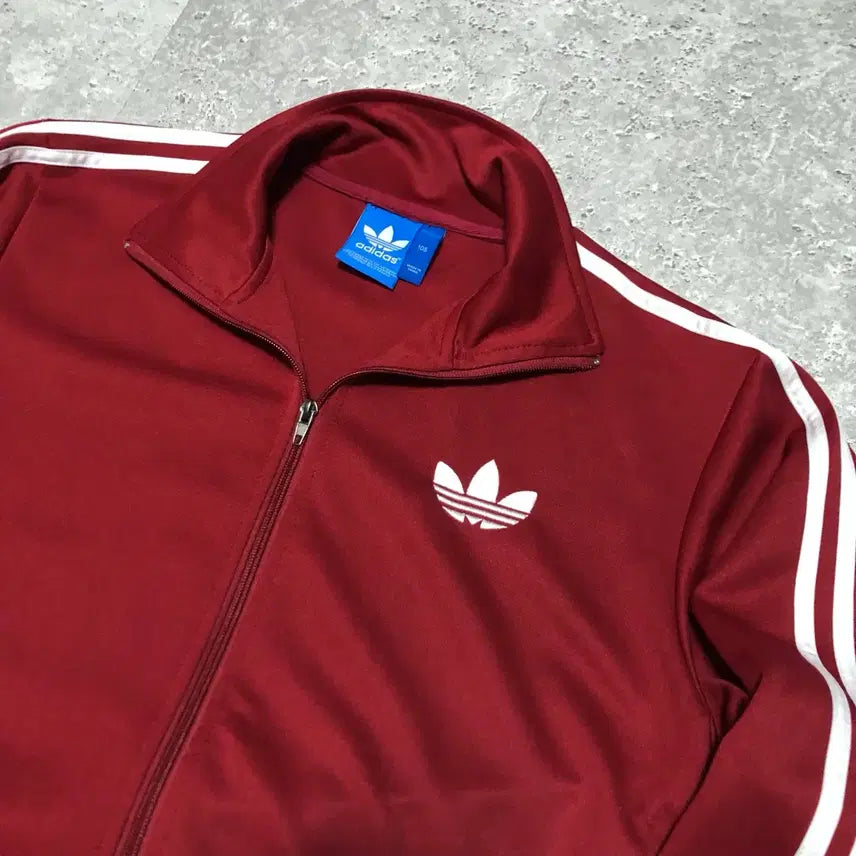 [BUNJANG] Adidas Firebird Track Jacket Burgundy / 아디다스 파이어버드 져지 버건디 삼선 트랙탑 자켓