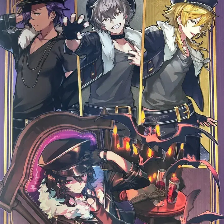 [BUNJANG] Ensemble Stars UNDEAD Collaboration Tapestry (B2 Size) / 유일매물) 앙스타 언데드 레이 카오루 코가 아도니스 콜라보 태피스트리