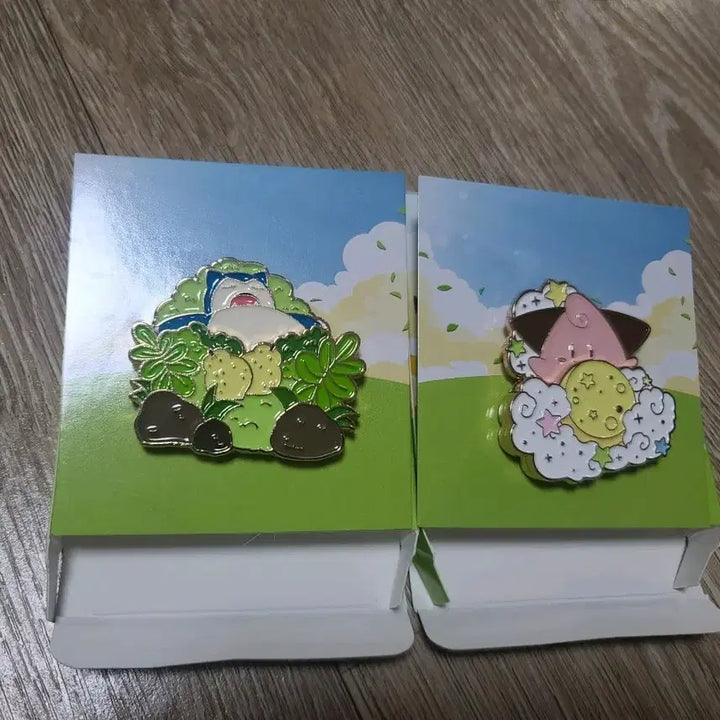 [BUNJANG] Pokemon Sandwich Shop Pin Set: Snorlax &amp; Jynx / 포켓몬 뱃지 삐랑 잠만보