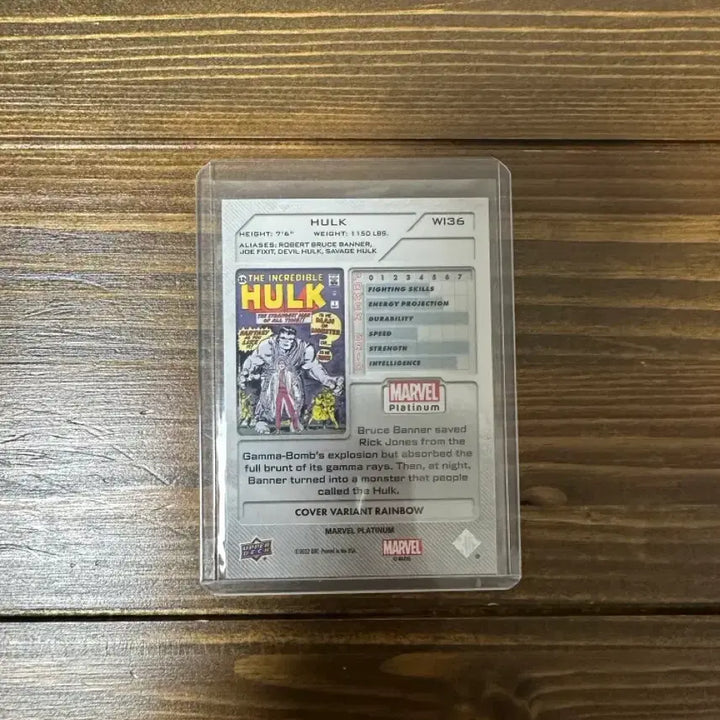 [BUNJANG] 2022 Upper Deck Marvel Platinum Hulk Cover Variant Rainbow Parallel / 2022 어퍼덱 마블 플래티넘 헐크 커버 베리언트 레인보우 패러렐