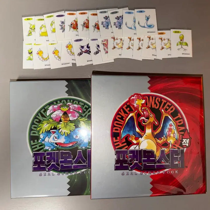 [BUNJANG] Pokemon Sticker Album 2 Types + 100 Types of 30th Anniversary Stickers (Includes Mewtwo) + 50 Duplicate Stickers / 포켓몬스터 씰북 2종 + 30주년 씰100종(뮤츠포함)+중복씰 50개