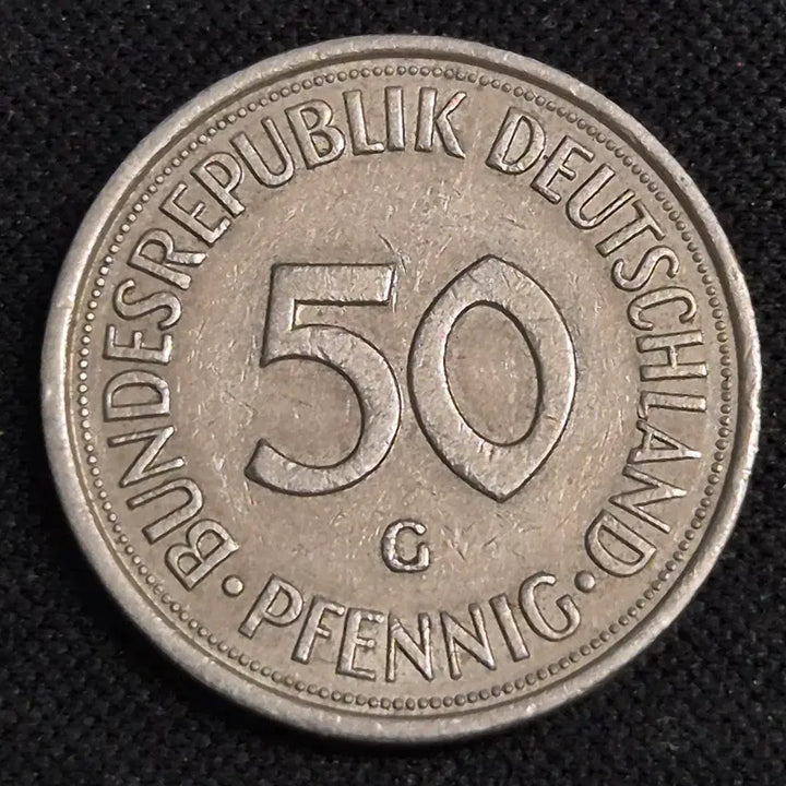 [BUNJANG] 1975 Germany 50 Pfennig Coin / 1975년 독일 50페니히 동전 [EP. 3433]