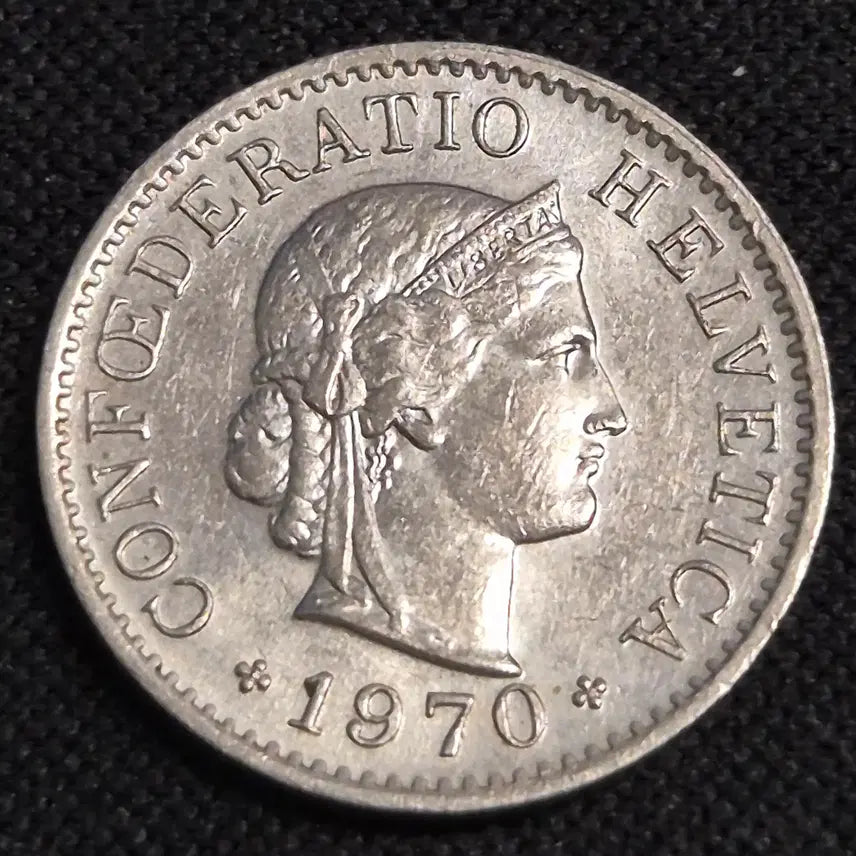 [BUNJANG] 1970 Switzerland 5 Rappen Coin / 1970년 스위스 5라펜 동전 [EP. 3434]