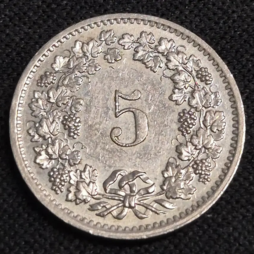 [BUNJANG] 1970 Switzerland 5 Rappen Coin / 1970년 스위스 5라펜 동전 [EP. 3434]