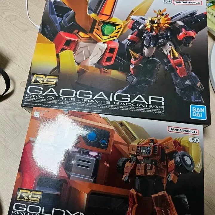 [BUNJANG] RG GaoGaiGar &amp; Goldymarg Bundle Set / RG 가오가이거 골디마그 일괄판매 택포