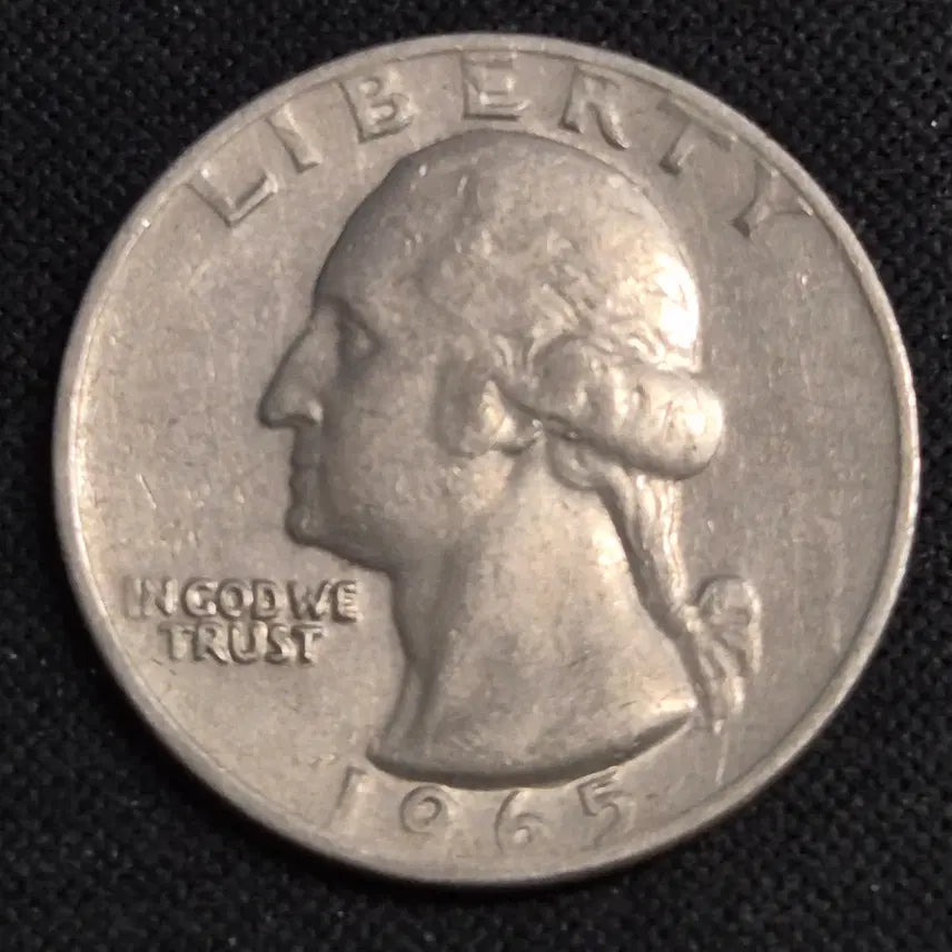 [BUNJANG] 1965 United States Quarter Dollar Coin / 1965년 미국 쿼터달러 동전 [EP. 3436]