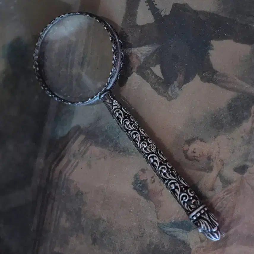 [BUNJANG] Antique European Sterling Silver Magnifying Glass / 앤틱 유럽 스털링실버 돋보기