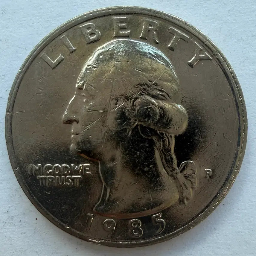 [BUNJANG] 1985 United States Quarter Dollar Coin / 1985년 미국 쿼터달러 동전 S3535