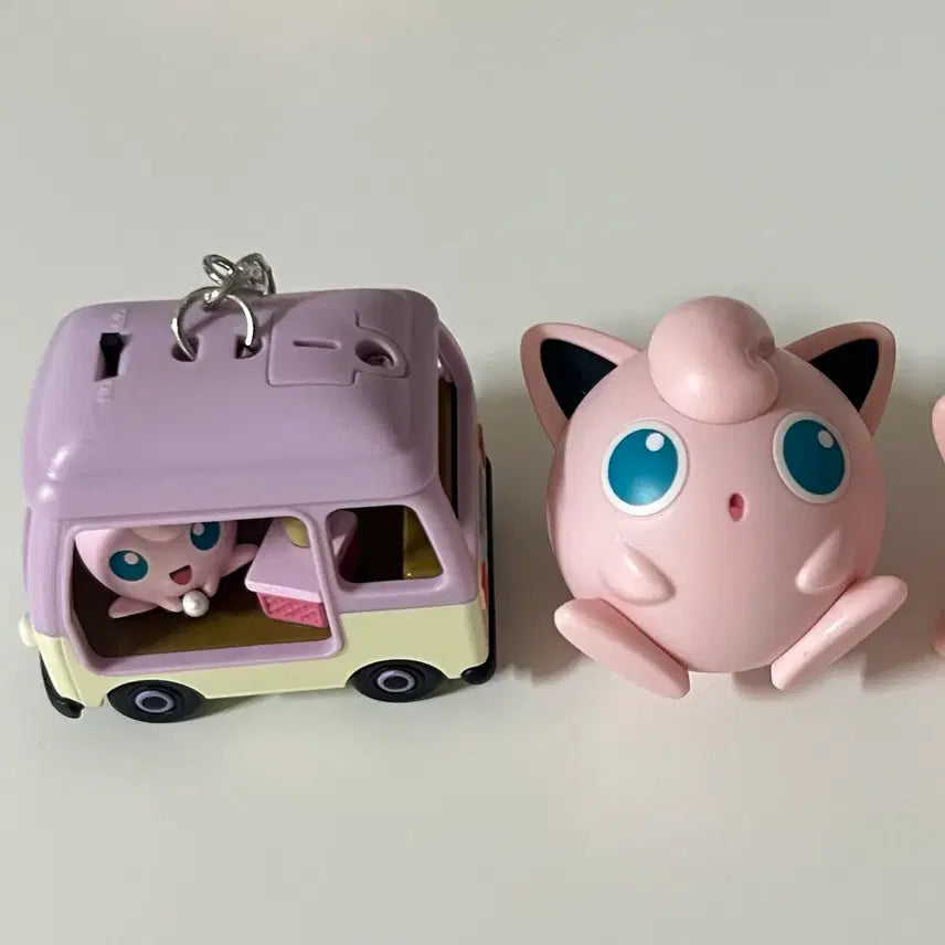 [BUNJANG] Pokemon Lotteria Purin Camping Car Figure Bundle Set / 포켓몬 롯데리아 푸린 캠핑카 피규어 웅크리기 팝업 가챠 일괄 판매