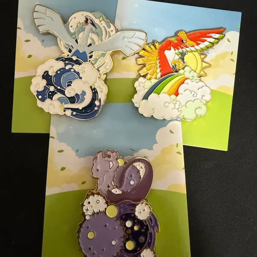[BUNJANG] Isak Toast Pokémon Secret Badge Set / 이삭토스트 포켓몬 뱃지 시크릿 3종 일괄 판매 합니다