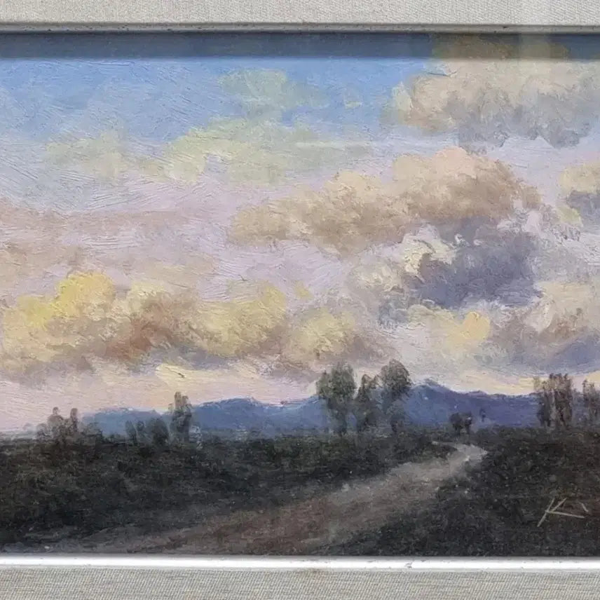 [BUNJANG] Flemish Evening Landscape Oil Painting / 플랑드르의 저녁풍경유화