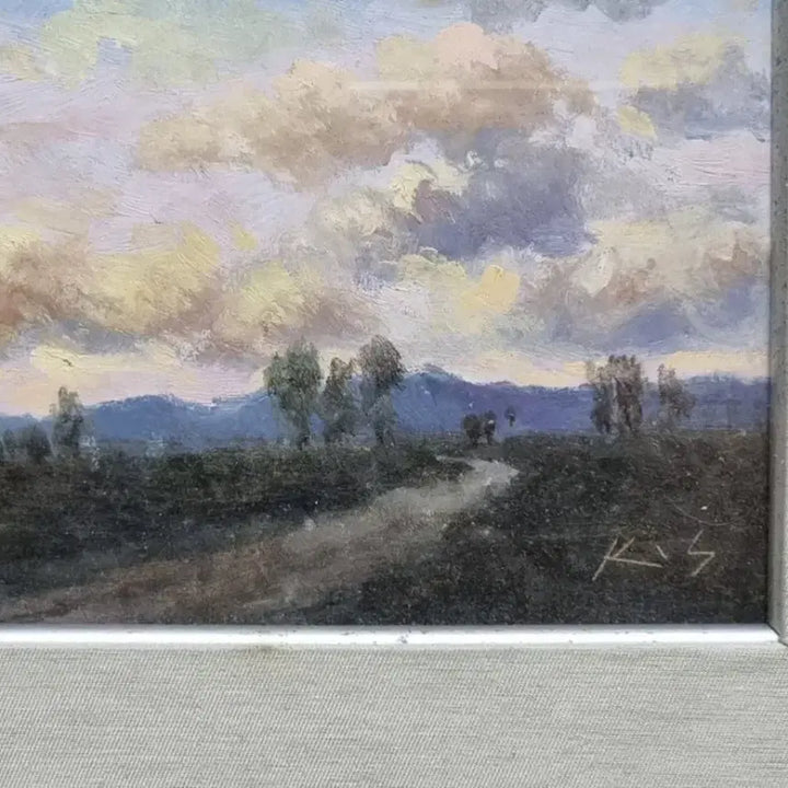 [BUNJANG] Flemish Evening Landscape Oil Painting / 플랑드르의 저녁풍경유화