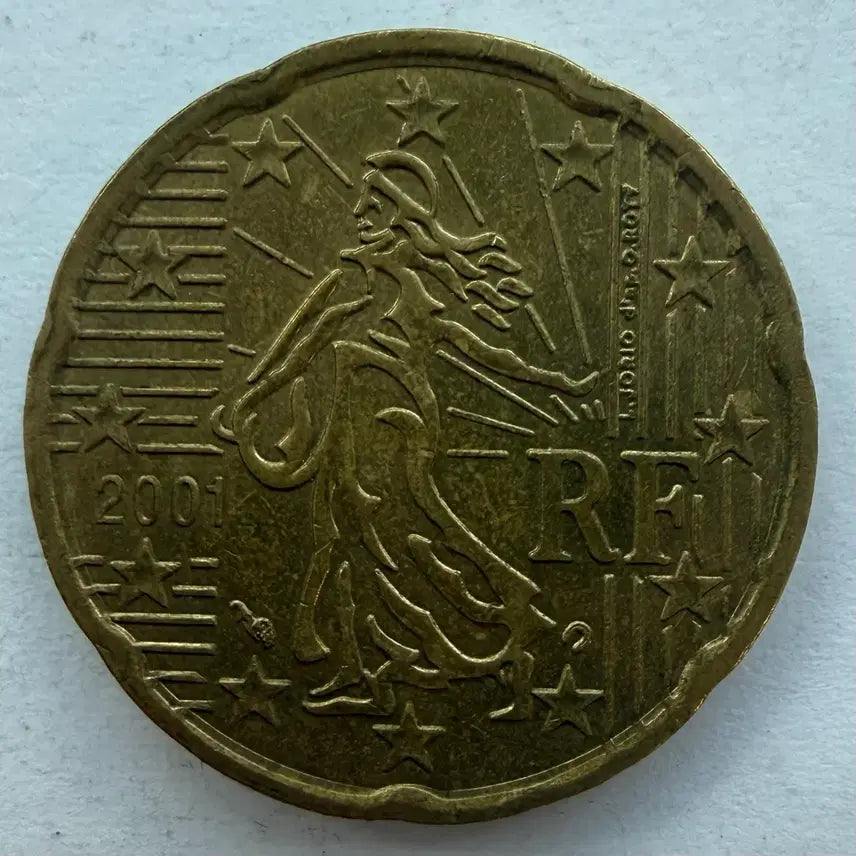 [BUNJANG] 2001 France 20 Euro Cent Coin / 2001년 프랑스 20유로센트 동전 S3543