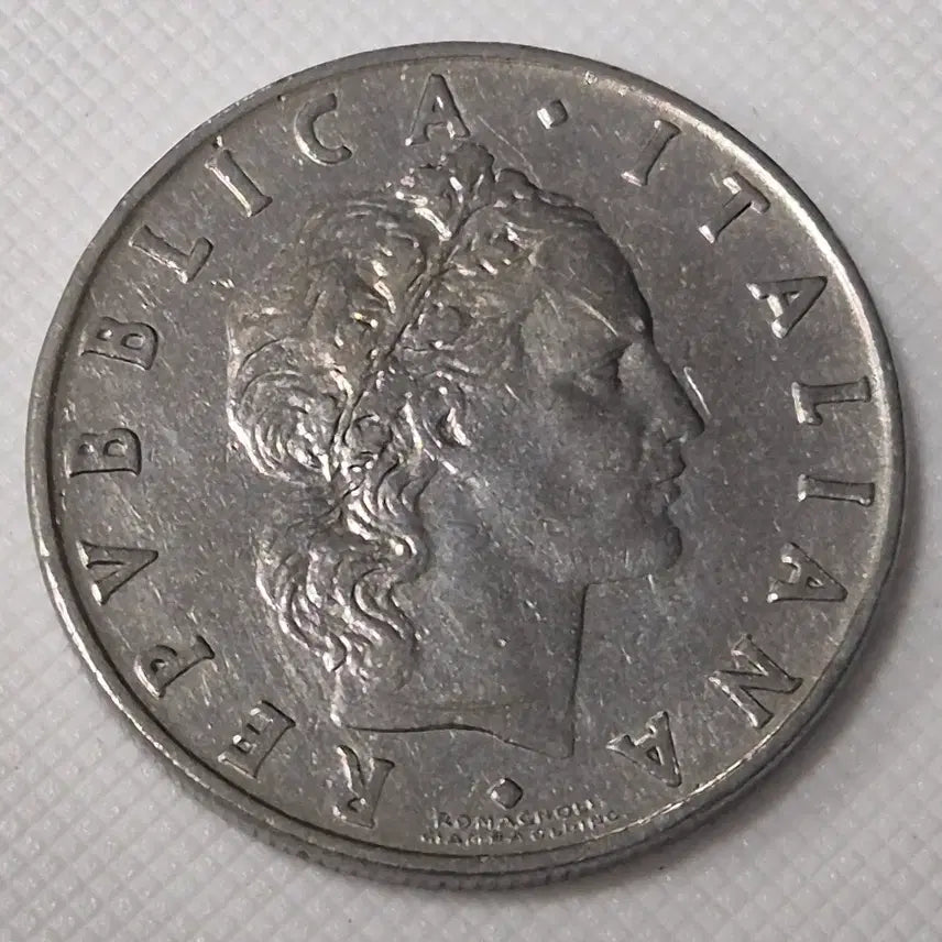 [BUNJANG] 1954 Italy 50 Lire Coin / 1954년 이탈리아 50리라 동전 zk-3859