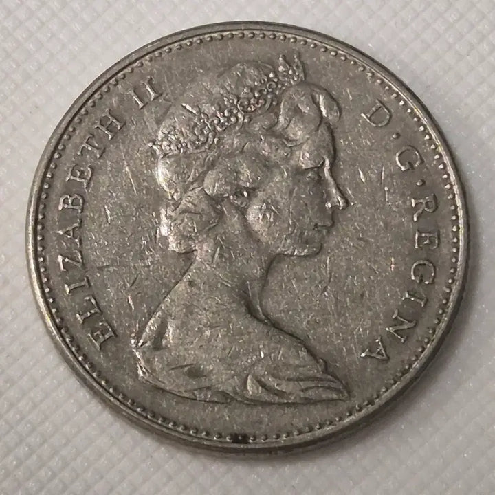 [BUNJANG] 1965 Canada 5 Cents Coin / 1965년 캐나다 5센트 동전 zk-3863