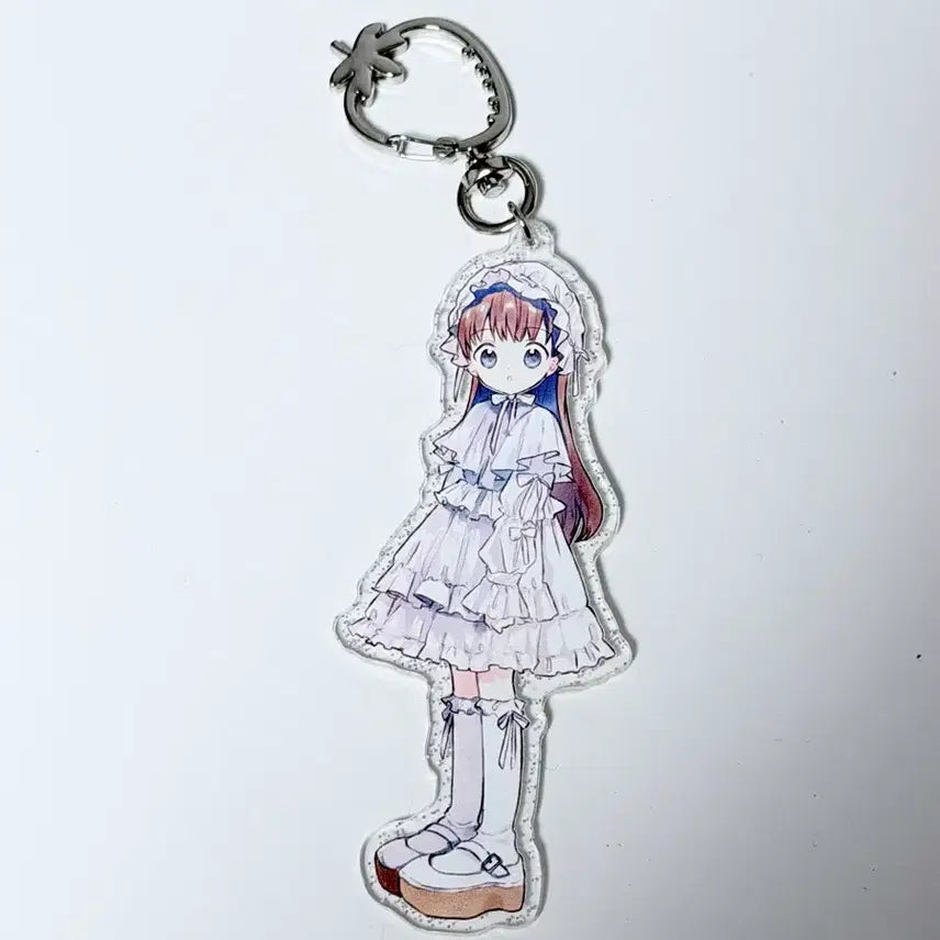 [BUNJANG] Hanoluno White Lolita Keyring / Hanoluno white lolita 키링 화이트롤리타