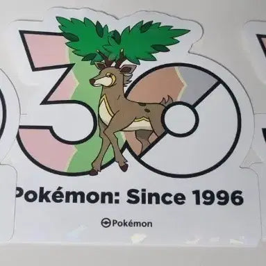 [BUNJANG] Pokemon 30th Anniversary Logo Sticker Set (3 Types) / 반택무료) 포켓몬 30주년 기념 로고 스티커 바라철록 3종