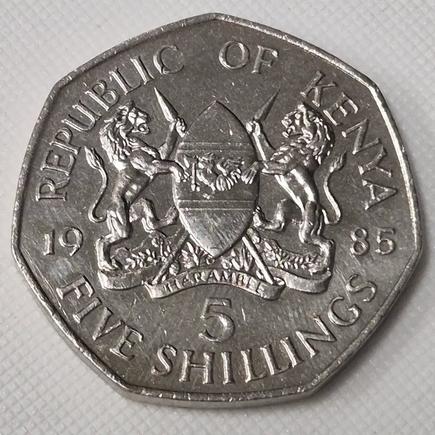 [BUNJANG] Kenya 5 Shillings Coin (1985) / 1985년 캐냐 5실링 동전 zk-3870