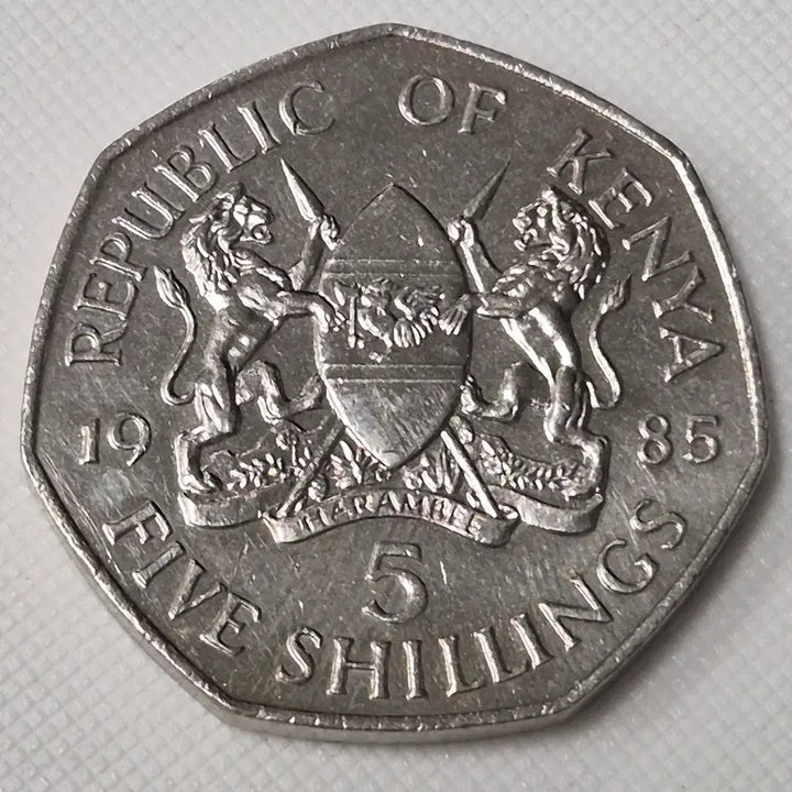 [BUNJANG] Kenya 5 Shillings Coin (1985) / 1985년 캐냐 5실링 동전 zk-3870
