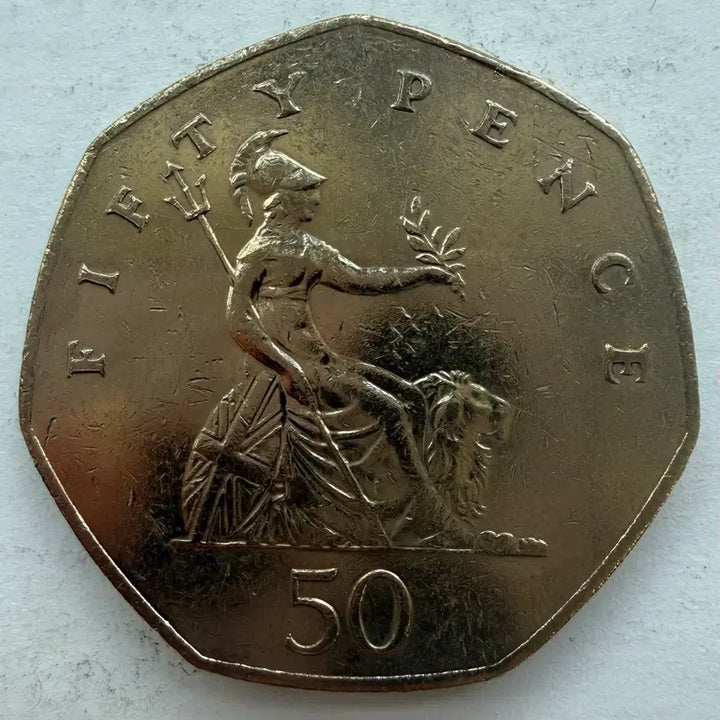 [BUNJANG] 1983 United Kingdom 50 Pence Coin / 1983년 영국 50펜스 동전 S3449
